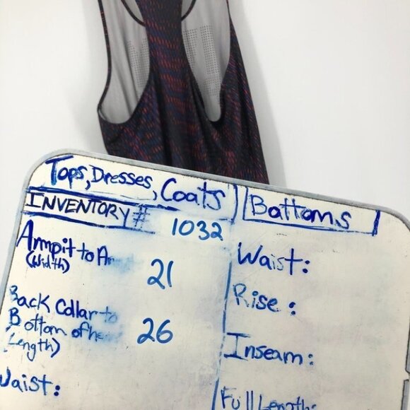 Ivy Park Laser Cut perforated blue red racerback tank top medium - Picture 12 of 13